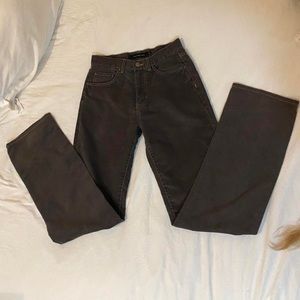 2000s grayish corduroy pants
- no stretch, straight leg, Calvin Klein jeans